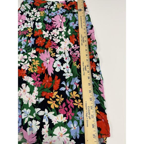 Old Navy Womens Multi Floral Maxi Skirt Prairie L Festival Concert Shower - Picture 2 of 7